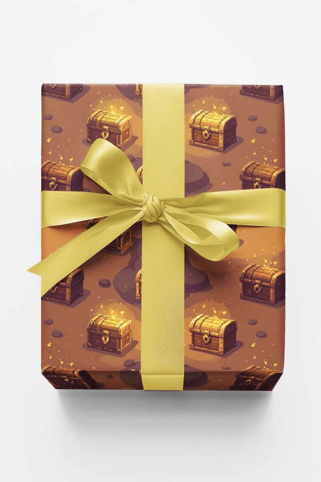 Treasure Chest Loot Loop Wrapping Paper - London Penny Gift Wrap