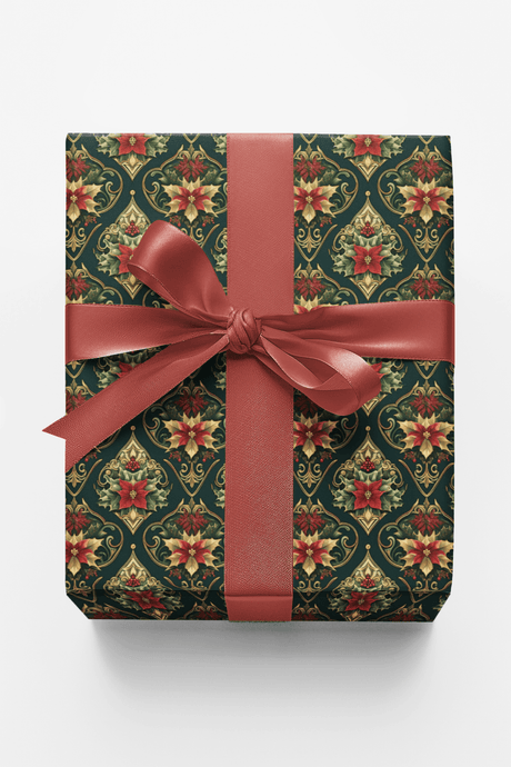 Baroque Holiday Medallions - London Penny Gift Wrap