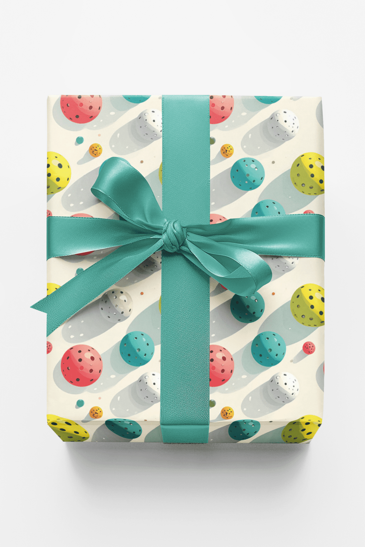 Pop Color Pickleball Toss Wrapping Paper - London Penny Gift Wrap