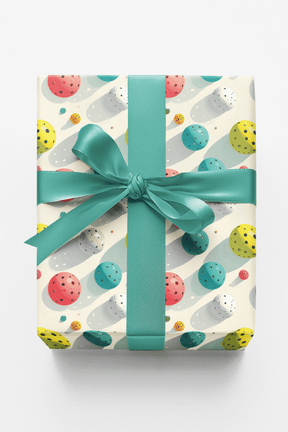 Pop Color Pickleball Toss Wrapping Paper - London Penny Gift Wrap