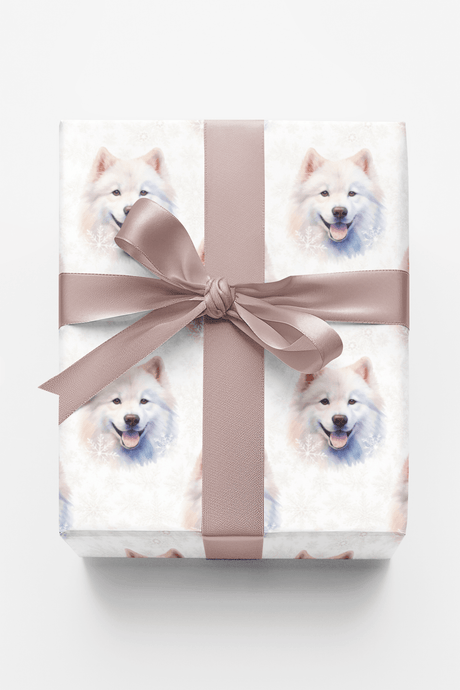 Samoyed Snowfall - London Penny Gift Wrap
