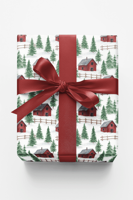 Festive Farmhouse - London Penny Gift Wrap
