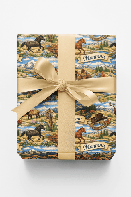 Montana Big Sky West - London Penny Gift Wrap