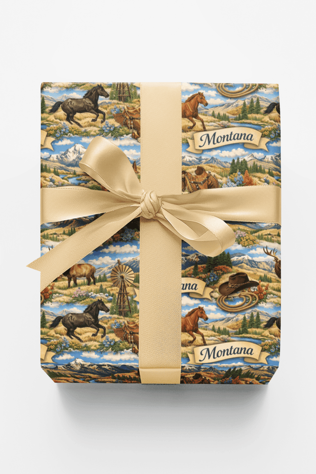 Montana Big Sky West - London Penny Gift Wrap