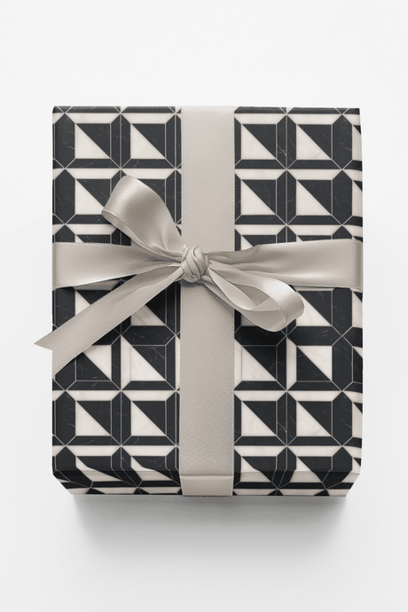 Marble Split Shapes - London Penny Gift Wrap