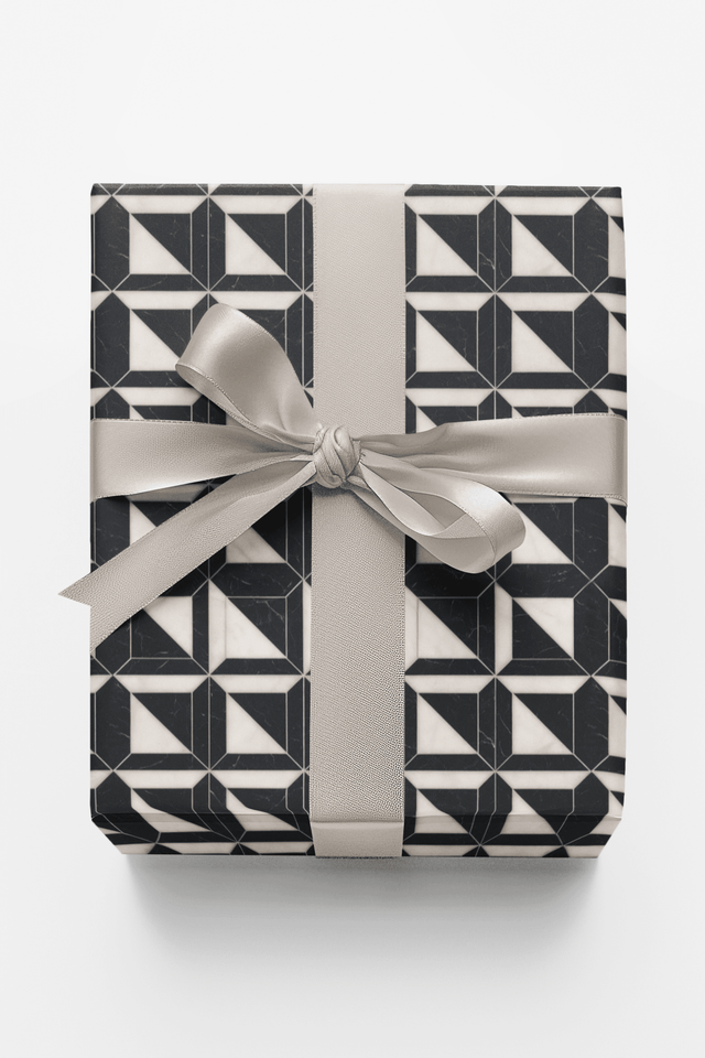 Marble Split Shapes - London Penny Gift Wrap