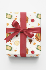 Thanksgiving Feast Icons - London Penny Gift Wrap