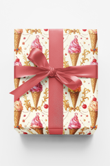 Gilded Ice Cream Wrapping Paper