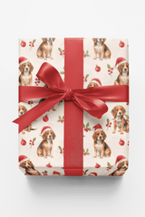 Beagle Holiday Cheer - London Penny Gift Wrap
