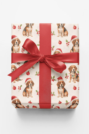 Beagle Holiday Cheer - London Penny Gift Wrap