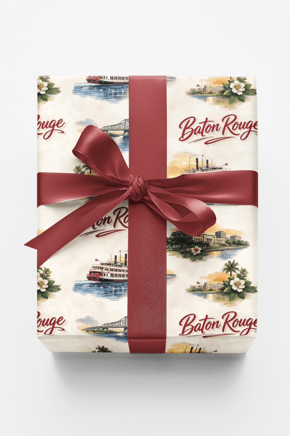 Baton Rouge River Statehouse - London Penny Gift Wrap