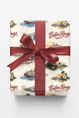 Baton Rouge River Statehouse - London Penny Gift Wrap