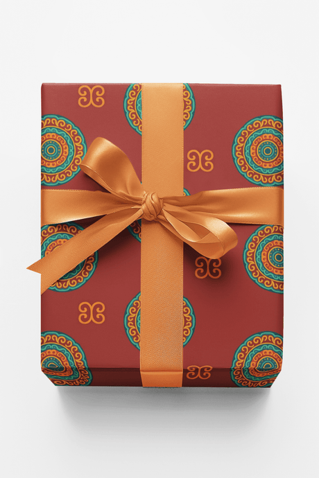 Circular Motion Mandala - London Penny Gift Wrap