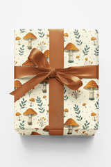 Forest Floor Mushrooms - London Penny Gift Wrap