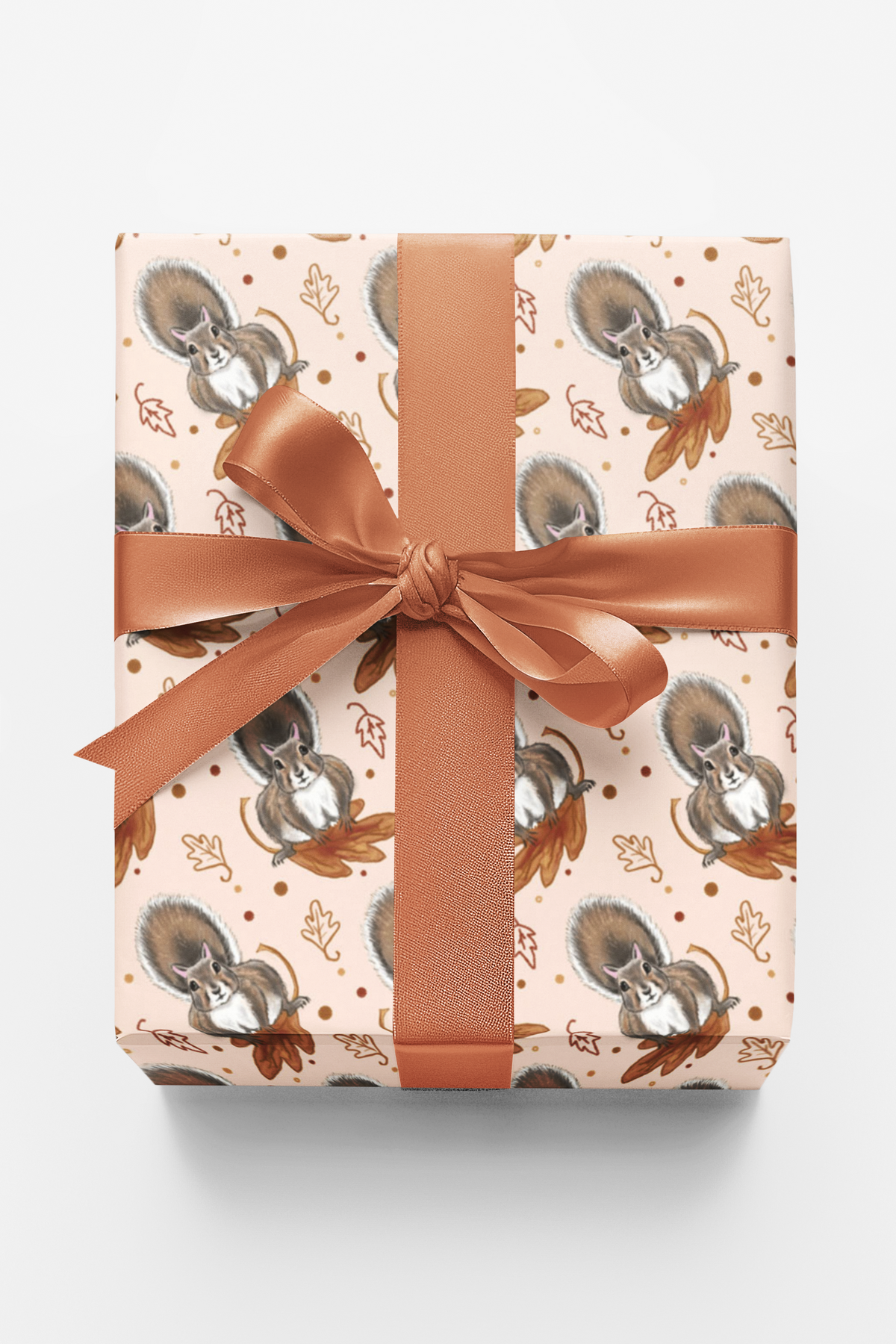 Autumn Squirrels Wrapping Paper | Michelle Gilsey | Artist Corner