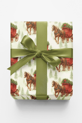 Holiday Carriage - London Penny Gift Wrap