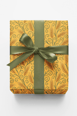 Harvest Wheatfield Swirls - London Penny Gift Wrap
