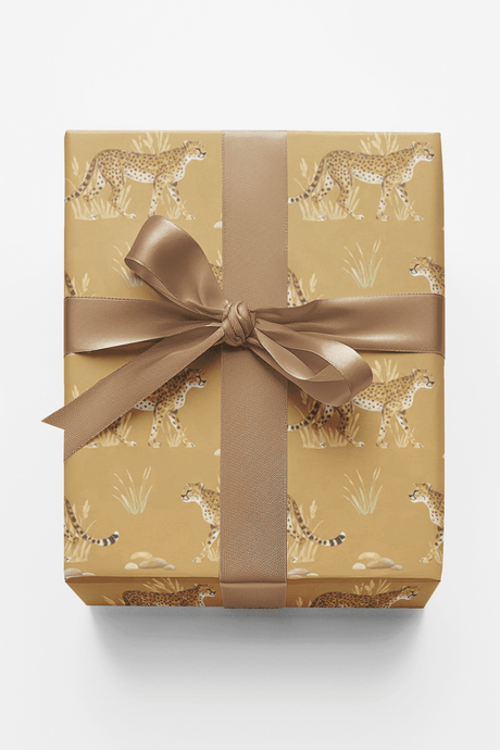 Safari Stroll: Cheetah - London Penny Gift Wrap