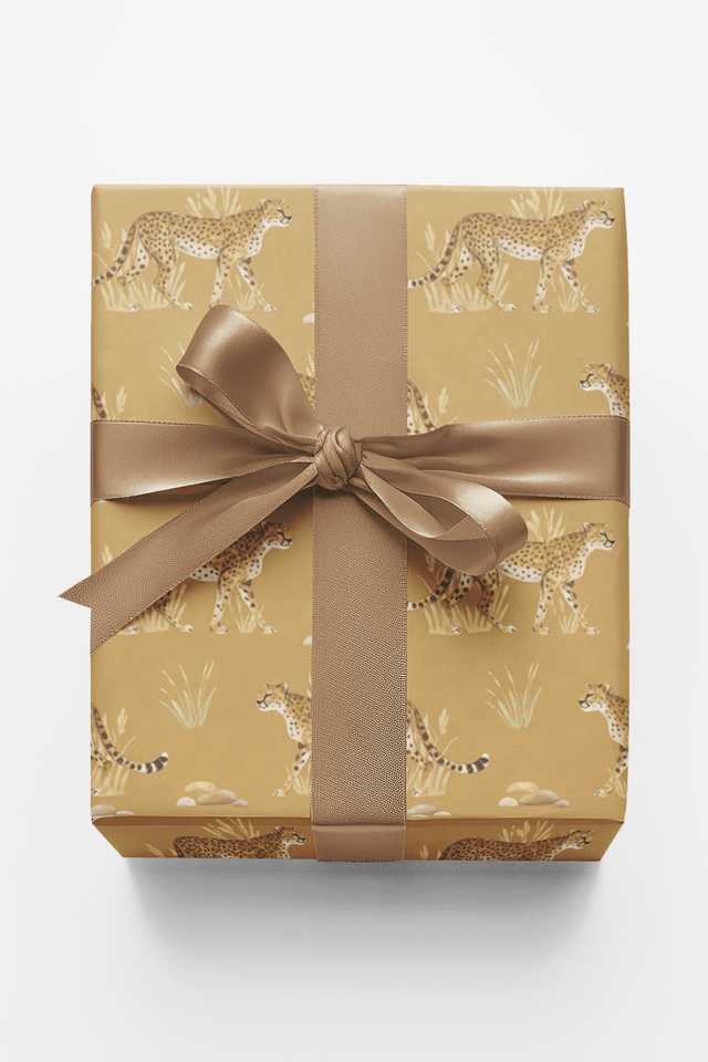 Safari Stroll: Cheetah - London Penny Gift Wrap