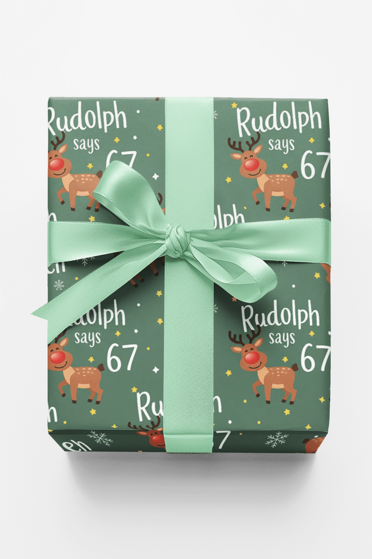 Rudolph Says 67 - London Penny Gift Wrap