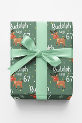 Rudolph Says 67 - London Penny Gift Wrap