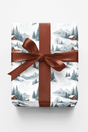 Winter Cabin Ski Trails - London Penny Gift Wrap