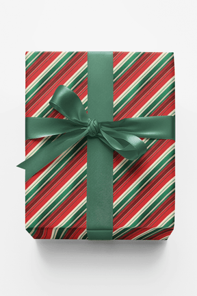 Candy Cane Tartan - London Penny Gift Wrap