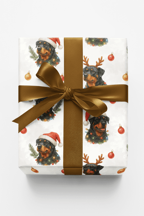 Winter Watch Rottweiler - London Penny Gift Wrap