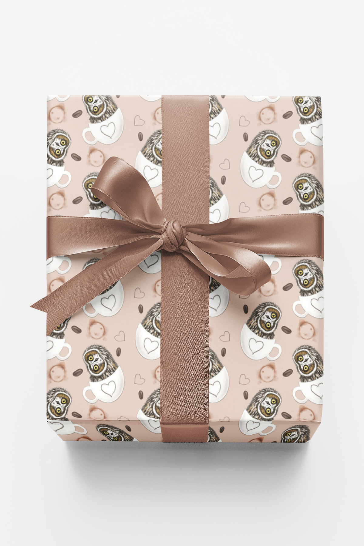 Cafe Owl Wrapping Paper | Michelle Gilsey | Artist Corner