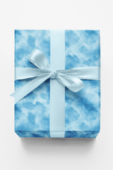 Glacial Blue Abstract - London Penny Gift Wrap