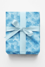 Glacial Blue Abstract - London Penny Gift Wrap
