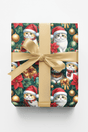 Christmas Exotic Shorthairs Wrapping Paper - London Penny Gift Wrap