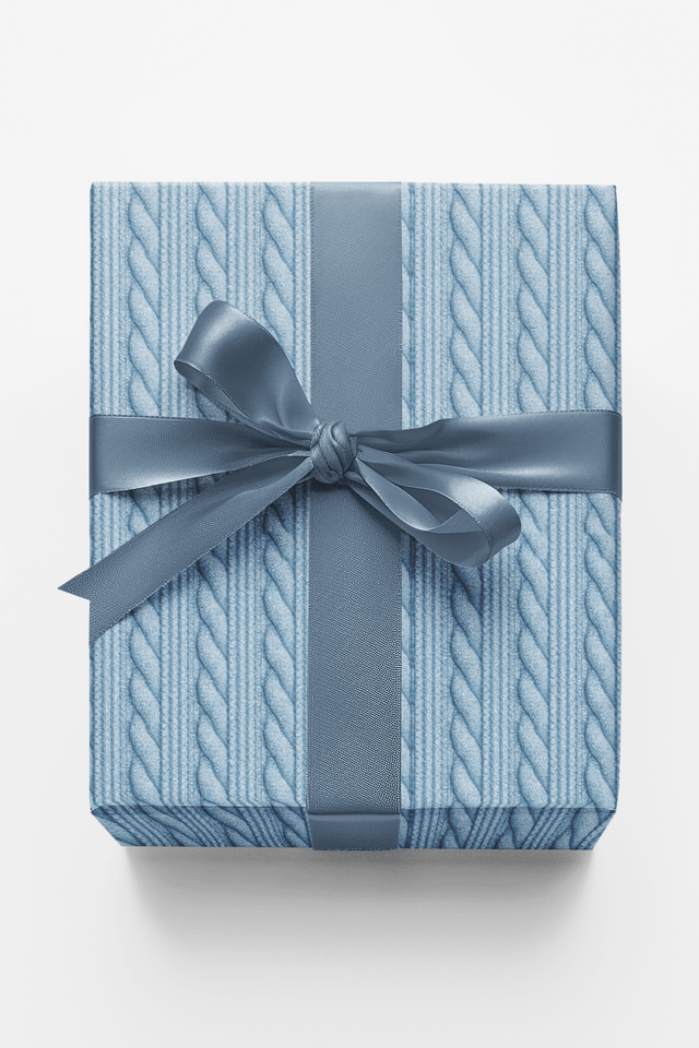 Cozy Knit Texture - London Penny Gift Wrap