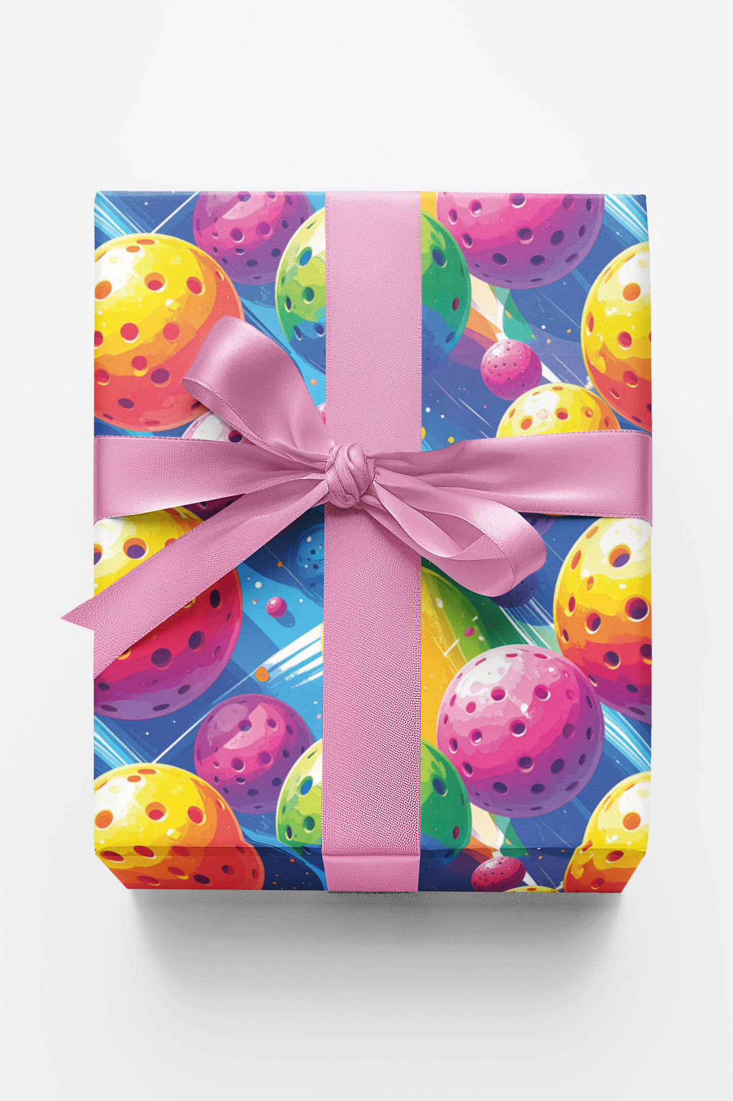 Pop Color Pickleball Wrapping Paper