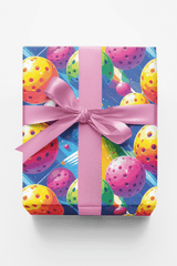 Pop Color Pickleball Wrapping Paper - London Penny Gift Wrap