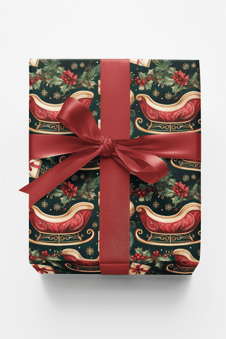 Gilded Sleigh - London Penny Gift Wrap