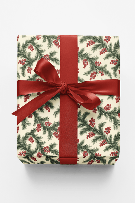 Festive Fir Garland - London Penny Gift Wrap
