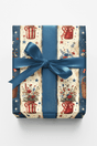 Country Fair Bouquet Columns Wrapping Paper - London Penny Gift Wrap