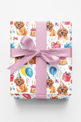 Birthday Celebration (English Mastiff) Wrapping Paper - London Penny Gift Wrap