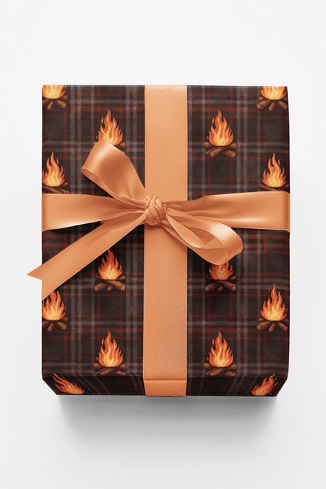 Festive Fireside Plaid - London Penny Gift Wrap