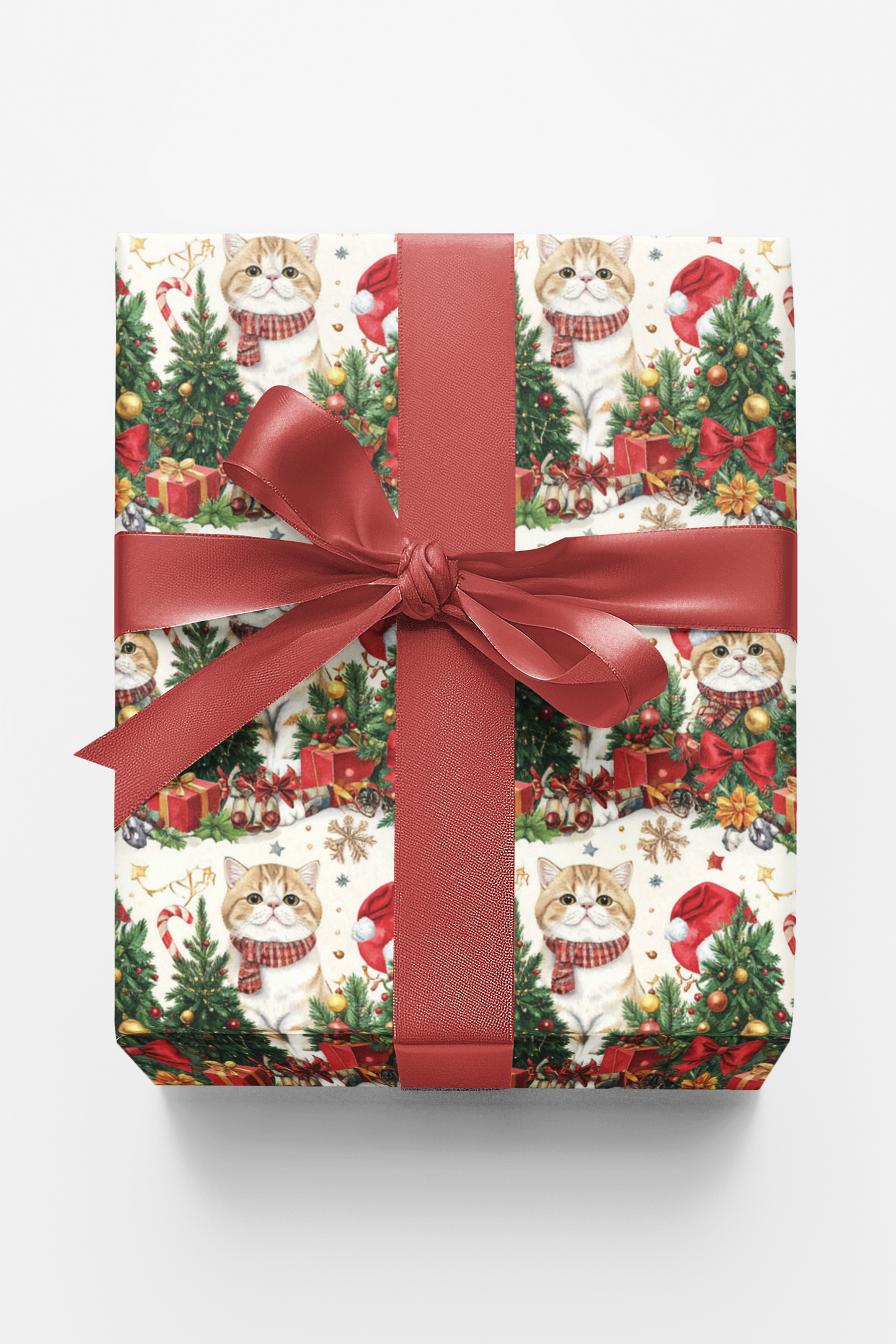 Holiday Exotic Shorthairs Wrapping Paper
