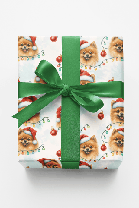 Merry Little Poms - London Penny Gift Wrap