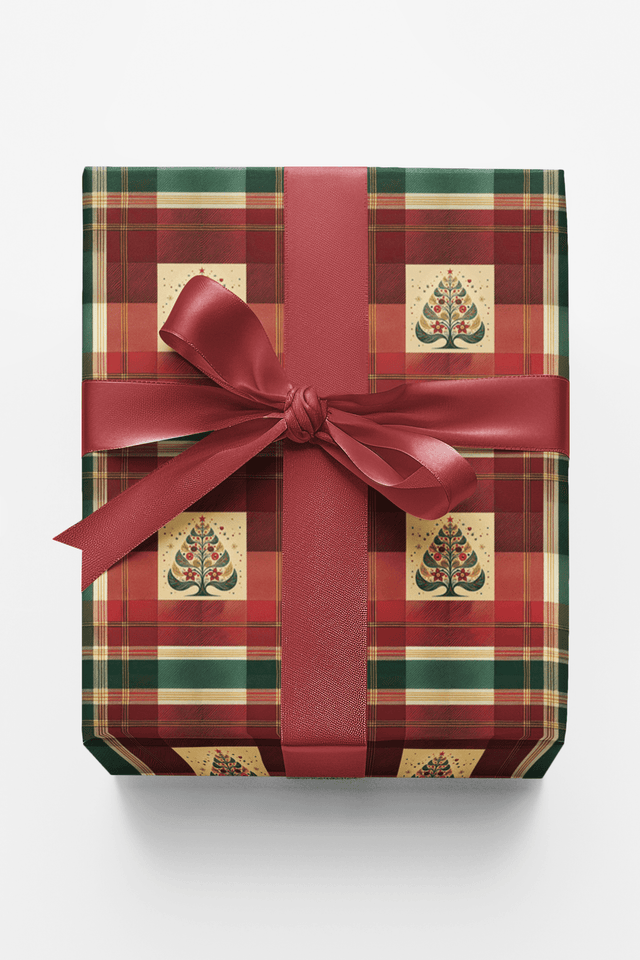 Tartan Tidings - London Penny Gift Wrap
