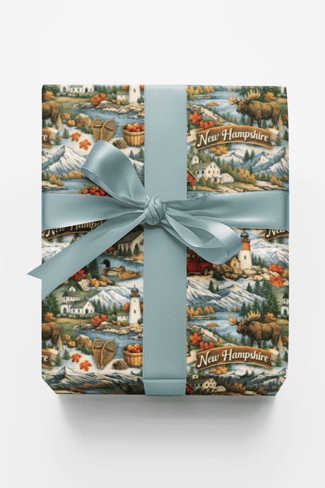 New Hampshire White Mountain Air - London Penny Gift Wrap