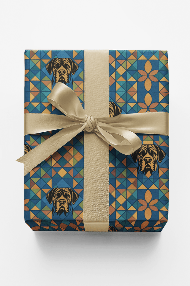 Mastiff Mosaic - London Penny Gift Wrap