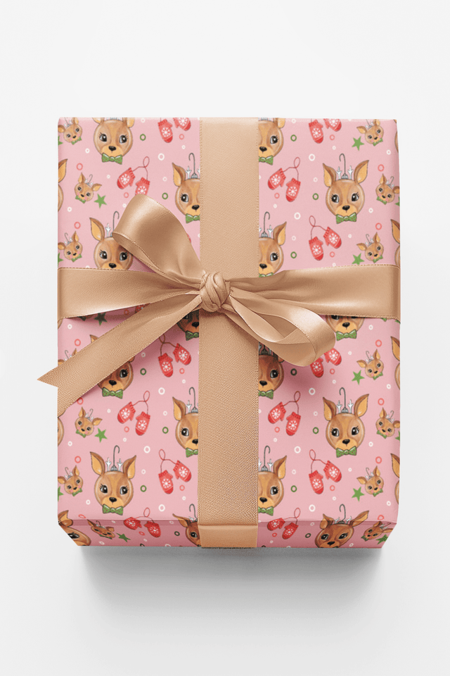 Reindeer Ornaments Wrapping Paper | Michelle Gilsey | Artist Corner - London Penny Gift Wrap