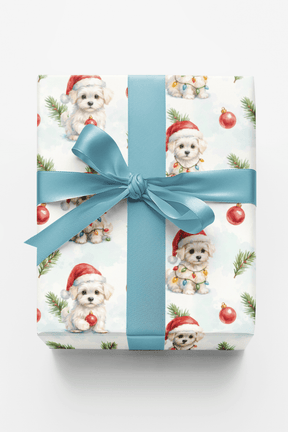 Frosty Paws & Holly Jaws - London Penny Gift Wrap