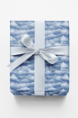 Soft Snow Drift Clouds - London Penny Gift Wrap