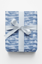 Soft Snow Drift Clouds - London Penny Gift Wrap