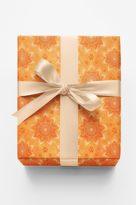 Shiba Sunrise Mandala - London Penny Gift Wrap